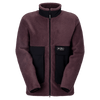 Giacca in pile SCOTT Escape Heritage da uomo – Cocoa Red - Black, vista frontale