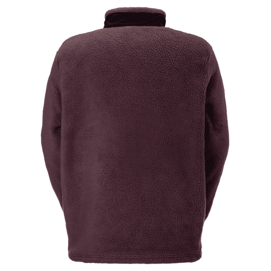 Giacca in pile SCOTT Escape Heritage da uomo – Cocoa Red - Black (vista da dietro)