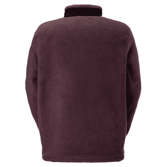 SCOTT Escape Heritage Pile fleecejas voor heren – Cocoa Red - Black, achteraanzicht