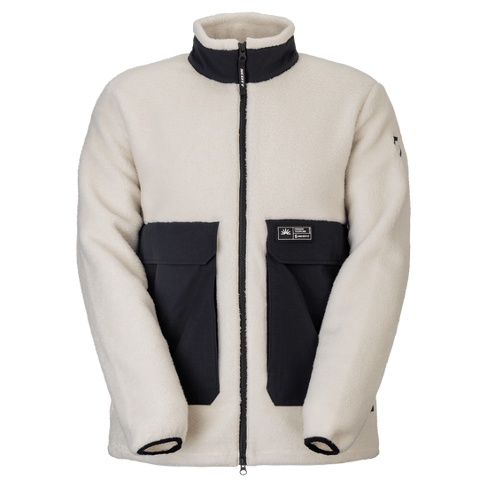 Giacca in pile SCOTT Escape Heritage da uomo – Beige Latte - Nero, vista frontale