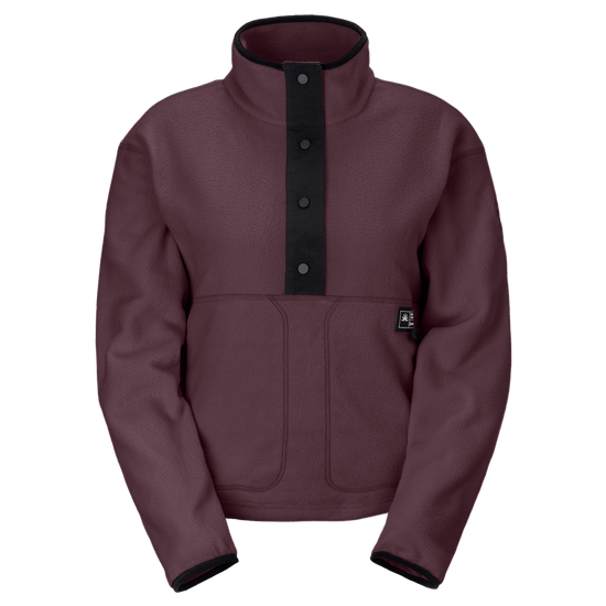 Maglione in pile SCOTT Escape Original da donna - Cocoa Red, vista frontale