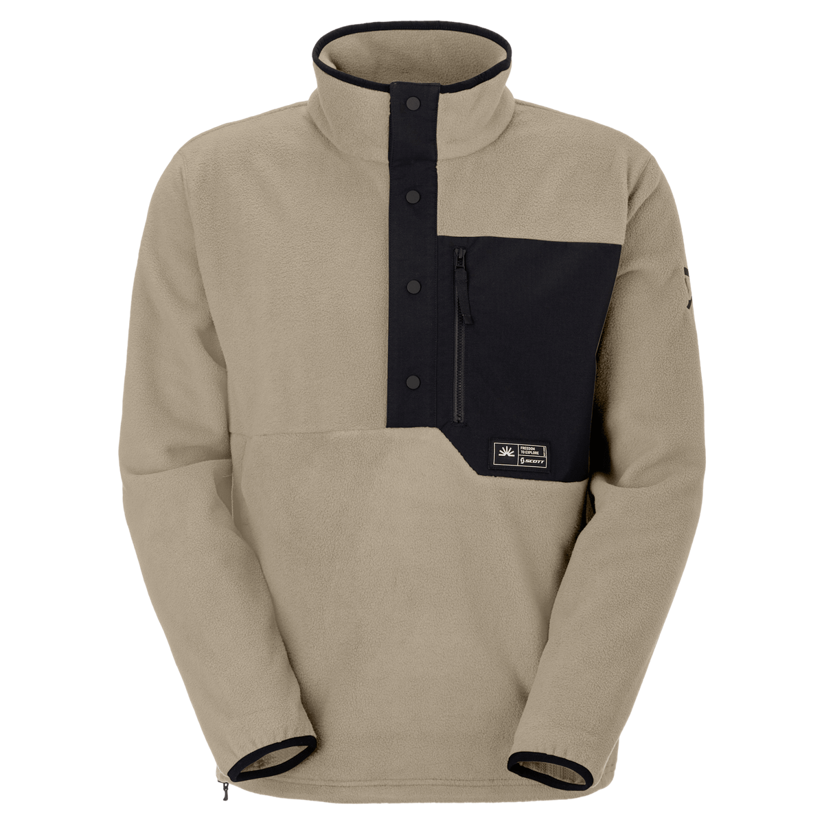 SCOTT Escape Original Fleece Sweater for Men - Portobello Beige (Front View)