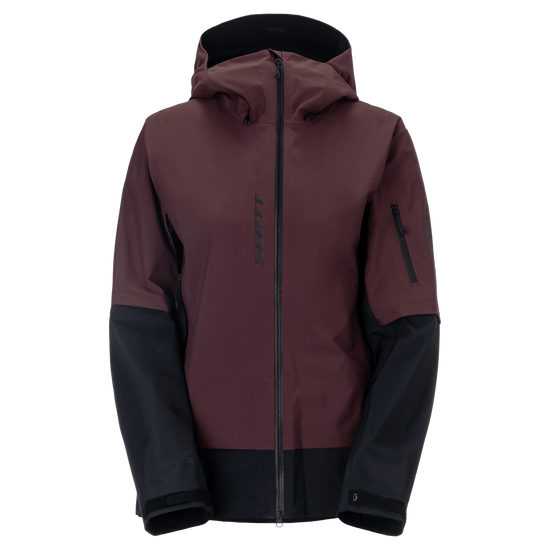 Giacca da sport invernali SCOTT Explorair GORE-TEX 3L da donna, colore Cocoa Red - Black