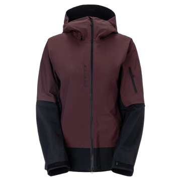 Giacca da sport invernali SCOTT Explorair GORE-TEX 3L da donna, colore Cocoa Red - Black