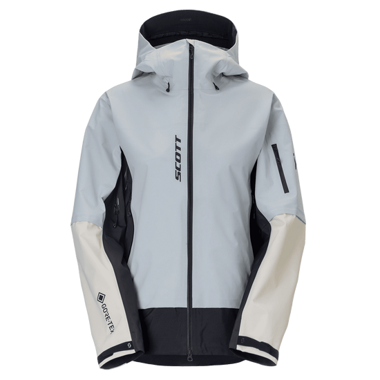 Giacca da sport invernali SCOTT Explorair GORE-TEX 3L da donna, colore Mist Blue - Latte Beige