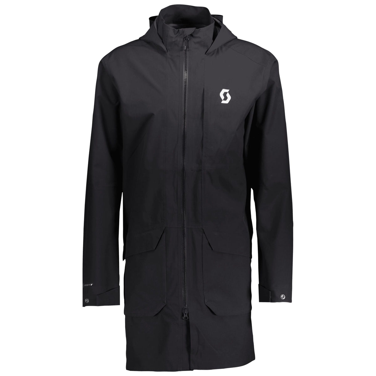 SCOTT Rain Coat FT Regenmantel Herren Black - Grey – Vorderansicht