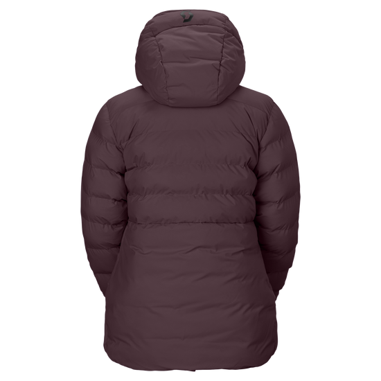 SCOTT Ultimate Warm wintersportjas voor dames, Cocoa Red, achteraanzicht