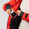 SCOTT Ultimate Warm wintersportjas voor dames, Cocoa Red – detail- en lifestylefoto 4