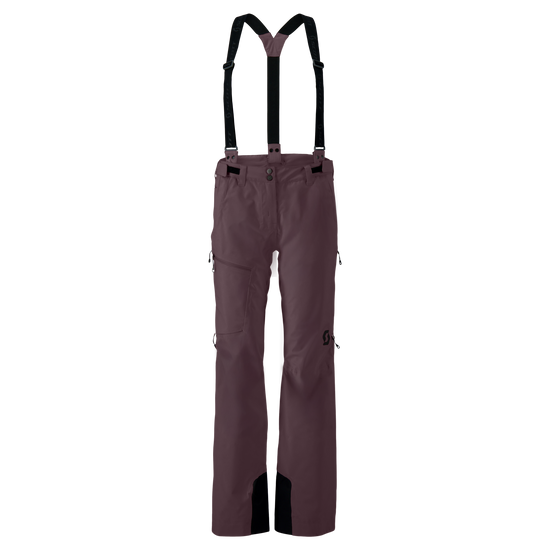 SCOTT Explorair 3L Wintersporthose Damen Cocoa Red – Vorderansicht