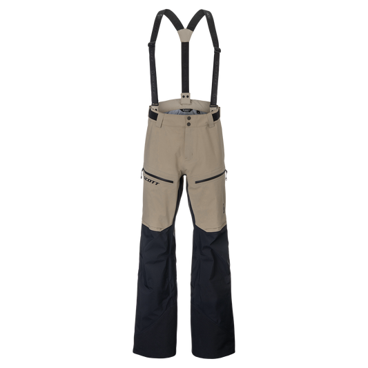 Pantalones de deportes de invierno SCOTT Explorair GORE-TEX 3L para hombre, color beige Portobello - negro