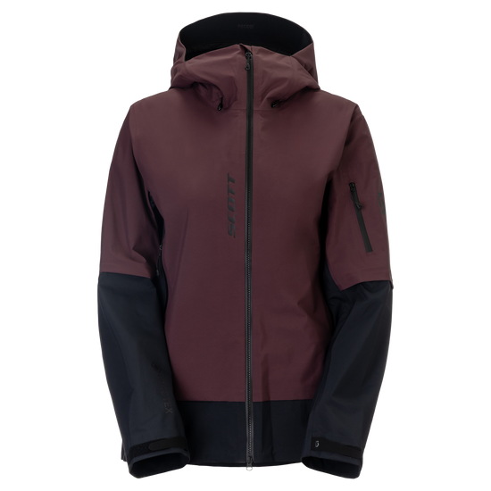 SCOTT Explorair GORE-TEX 3L Wintersportjacke Damen Cocoa Red - Black