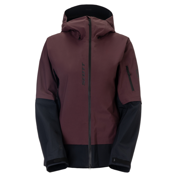 SCOTT Explorair GORE-TEX 3L Wintersportjacke Damen Cocoa Red - Black