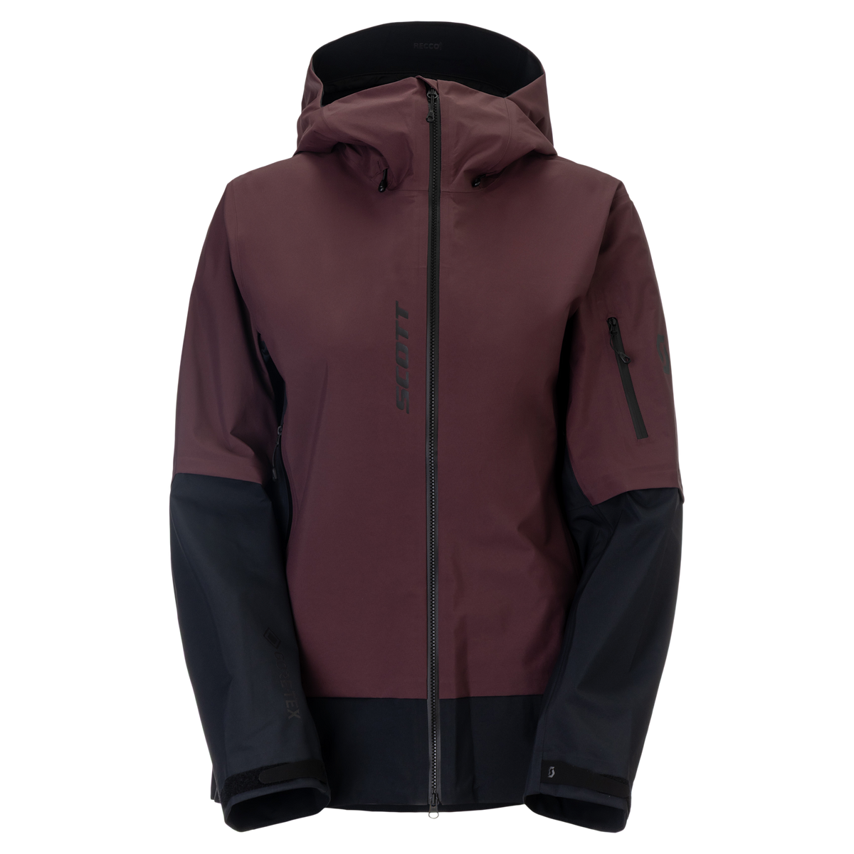 SCOTT Explorair GORE-TEX 3L Wintersportjacke Damen Cocoa Red - Black