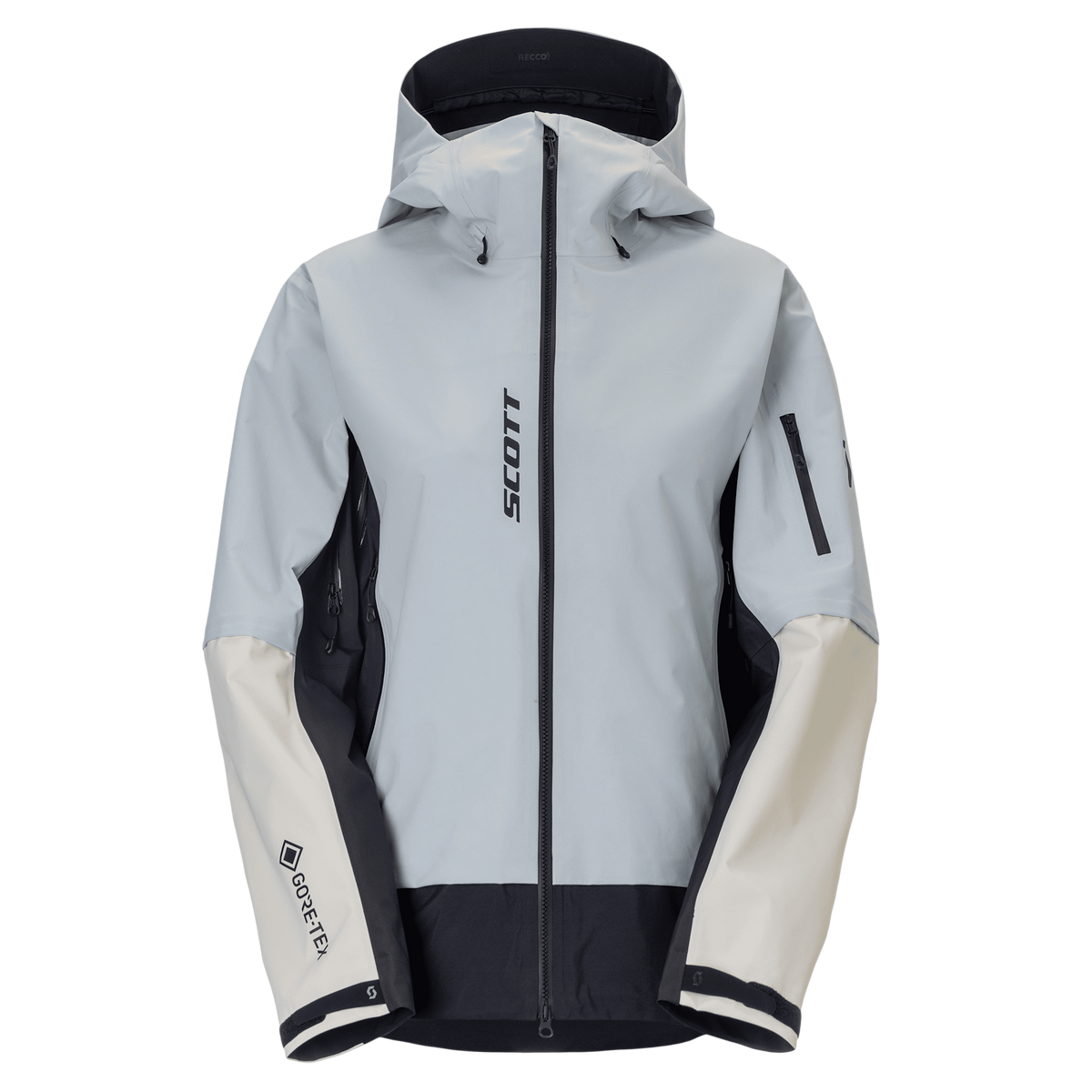 SCOTT Explorair GORE-TEX 3L Wintersportjacke Damen Mist Blue - Latte Beige
