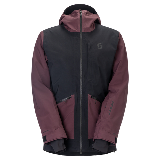 SCOTT Vertic GORE-TEX 2L PrimaLoft Wintersportjacke Herren Black - Cocoa Red