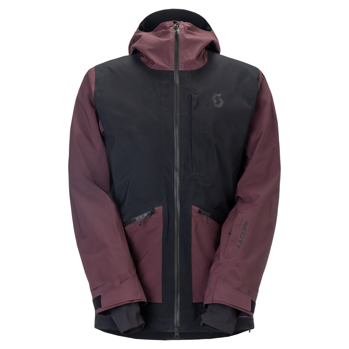SCOTT Vertic GORE-TEX 2L PrimaLoft Wintersportjacke Herren Black - Cocoa Red