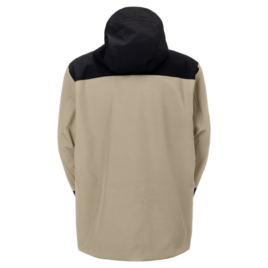 SCOTT Vertic Utility 3L Wintersportjacke Herren – Portobello Beige - Black – Rückansicht