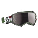 Scott FURY GOGGLE - Dark Green - White - Silver Chrome Works One Size Brillen - PeakStyle