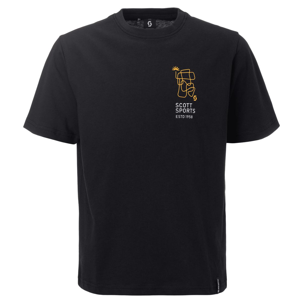 SCOTT Graphic Kurzarmshirt Kinder - Black