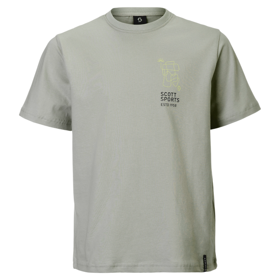 SCOTT Graphic Kurzarmshirt Kinder - Spray Grey