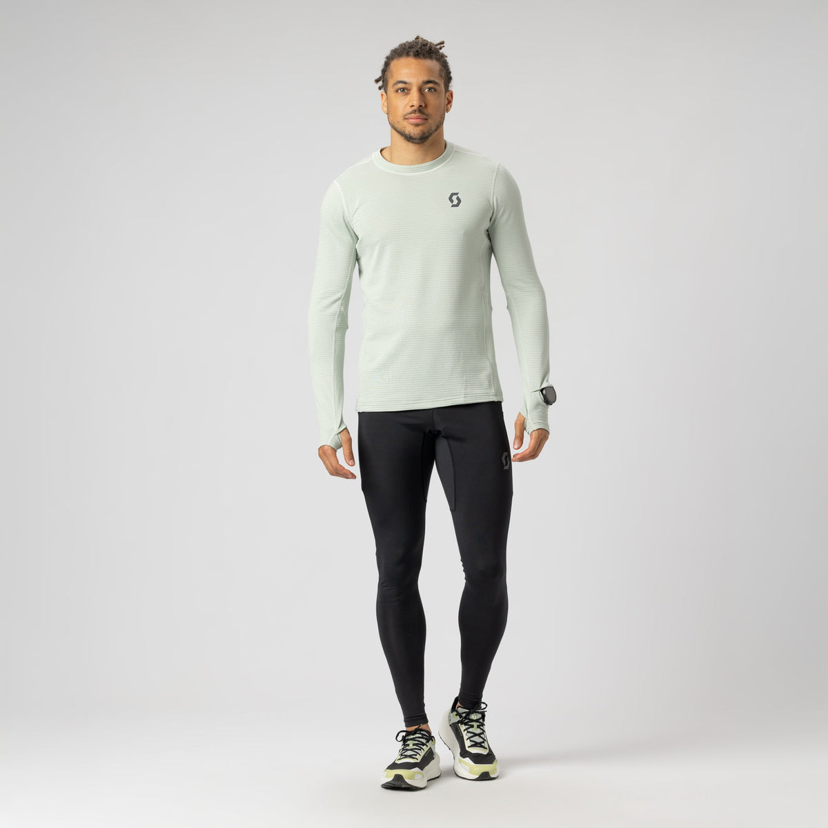 SCOTT Endurance Warm Langarmshirt Herren – Spray Grey – Ansicht 5