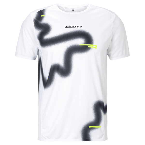 T-shirt à manches courtes SCOTT RC Run pour homme, blanc/noir – Packshot