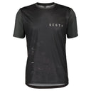 Scott M TRAIL VERTIC S/SL TEE - Black - Dark Grey S Kurzarmshirts - PeakStyle