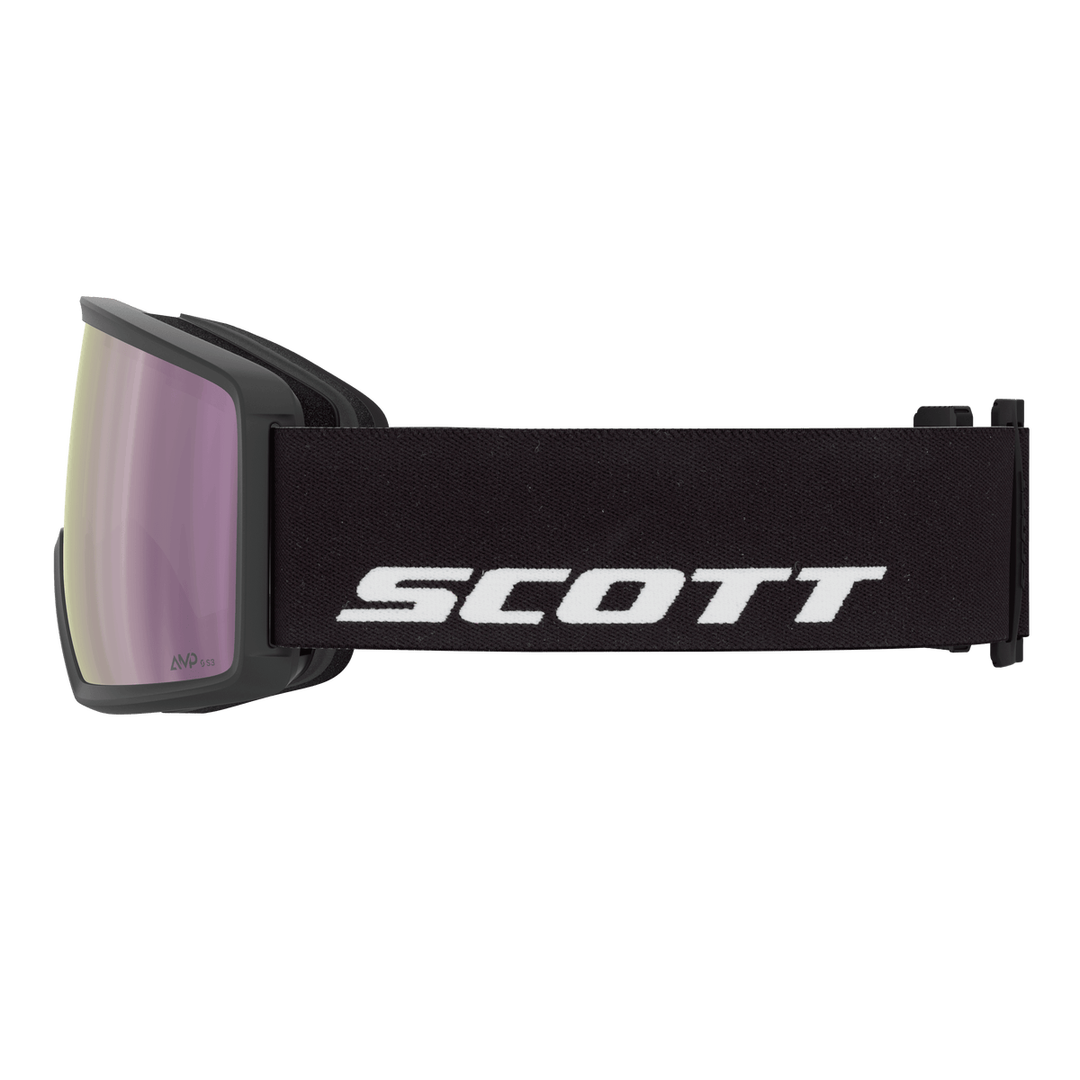 SCOTT Neo Skibrille Black - AMP Lavender Chrome S3 – Detailansicht