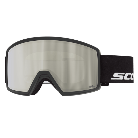 SCOTT Neo Skibrille Black - AMP White Chrome S2 – Vorderansicht