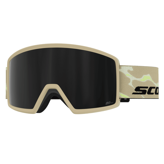 SCOTT Neo Skibrille Mojave Beige - AMP Black Chrome S3 – Vorderansicht