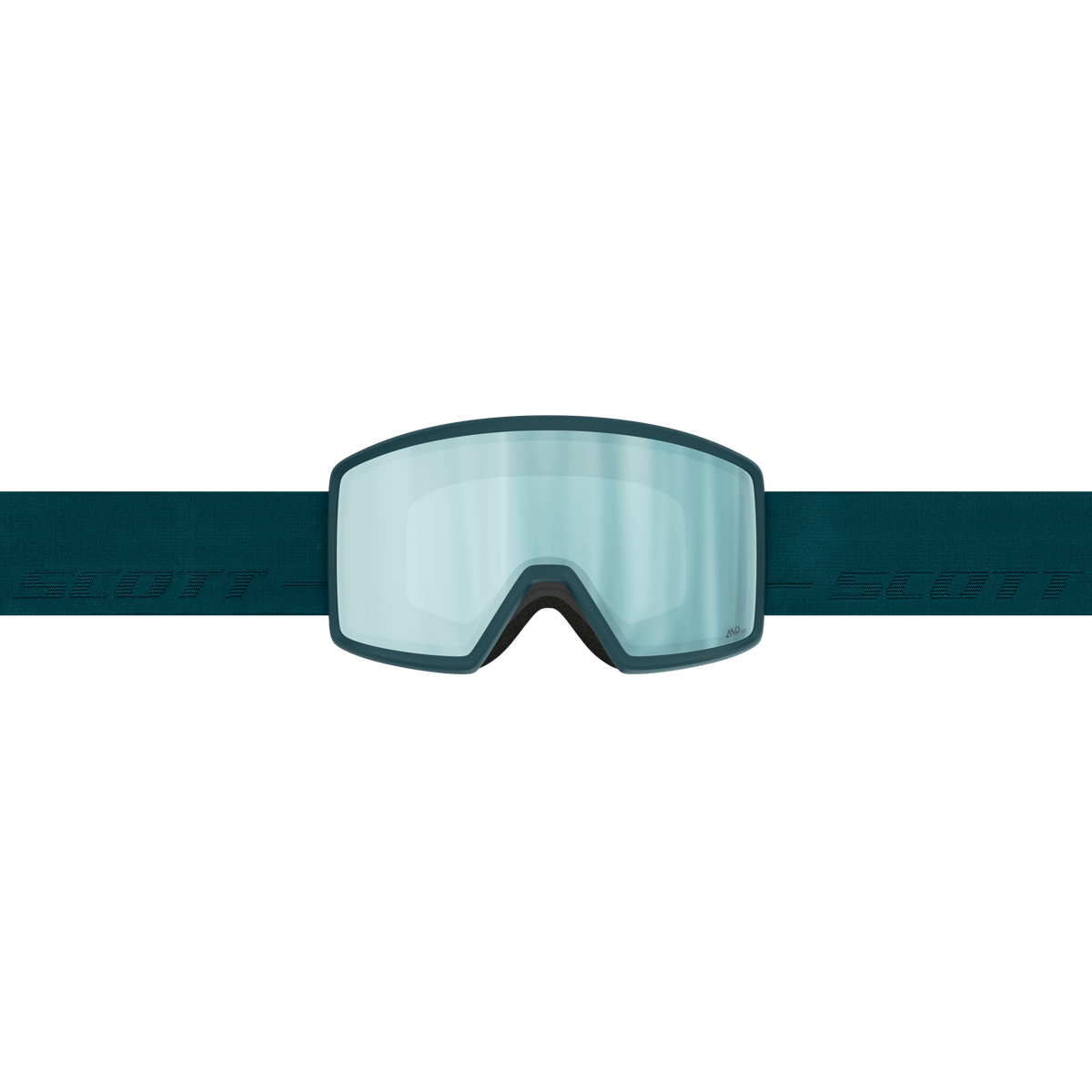 SCOTT Neo Skibrille Petrol Green - AMP Ice Chrome S2 – Seitenansicht