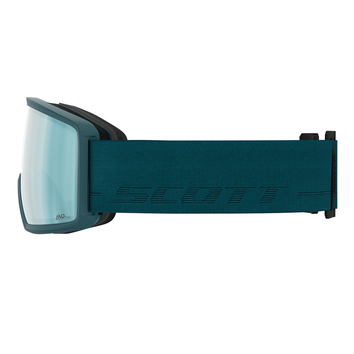 SCOTT Neo Skibrille Petrol Green - AMP Ice Chrome S2 – Detailansicht