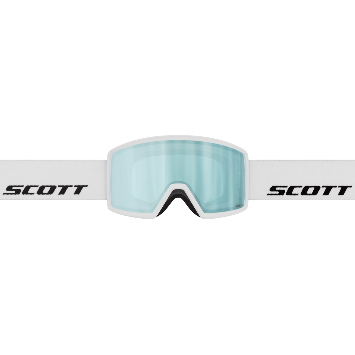 SCOTT Neo Skibrille White - AMP Ice Chrome S2 – Seitenansicht