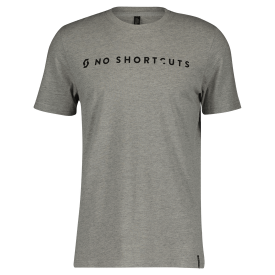 SCOTT No Shortcuts Kurzarmshirt Herren F26 – Light Grey Melange Vorderansicht