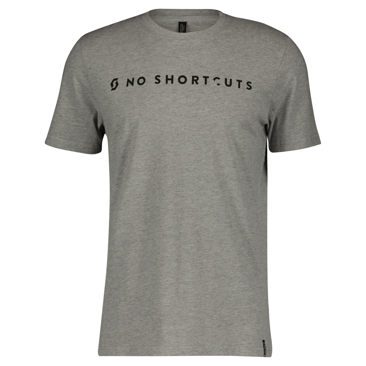 SCOTT No Shortcuts Kurzarmshirt Herren F26 – Light Grey Melange Vorderansicht