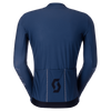 SCOTT Pro Mid Langarm-Radtrikot Herren Dusk Blue - Fog Blue Rückansicht