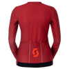 SCOTT Pro Mid Langarm-Radtrikot Damen Turbo Red - Toasted Red Rückansicht