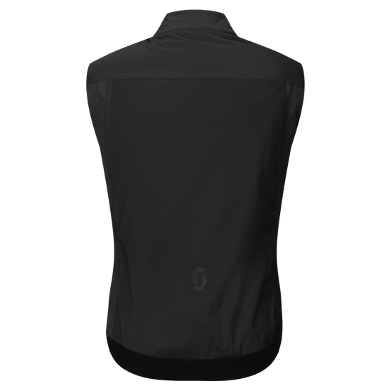 SCOTT Pro Warm Alpha Fahrradweste Herren Black Rückansicht