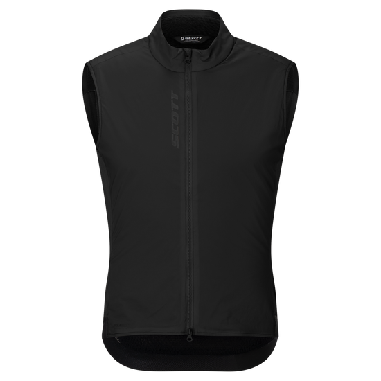 SCOTT Pro Warm Alpha Fahrradweste Herren Black Vorderansicht