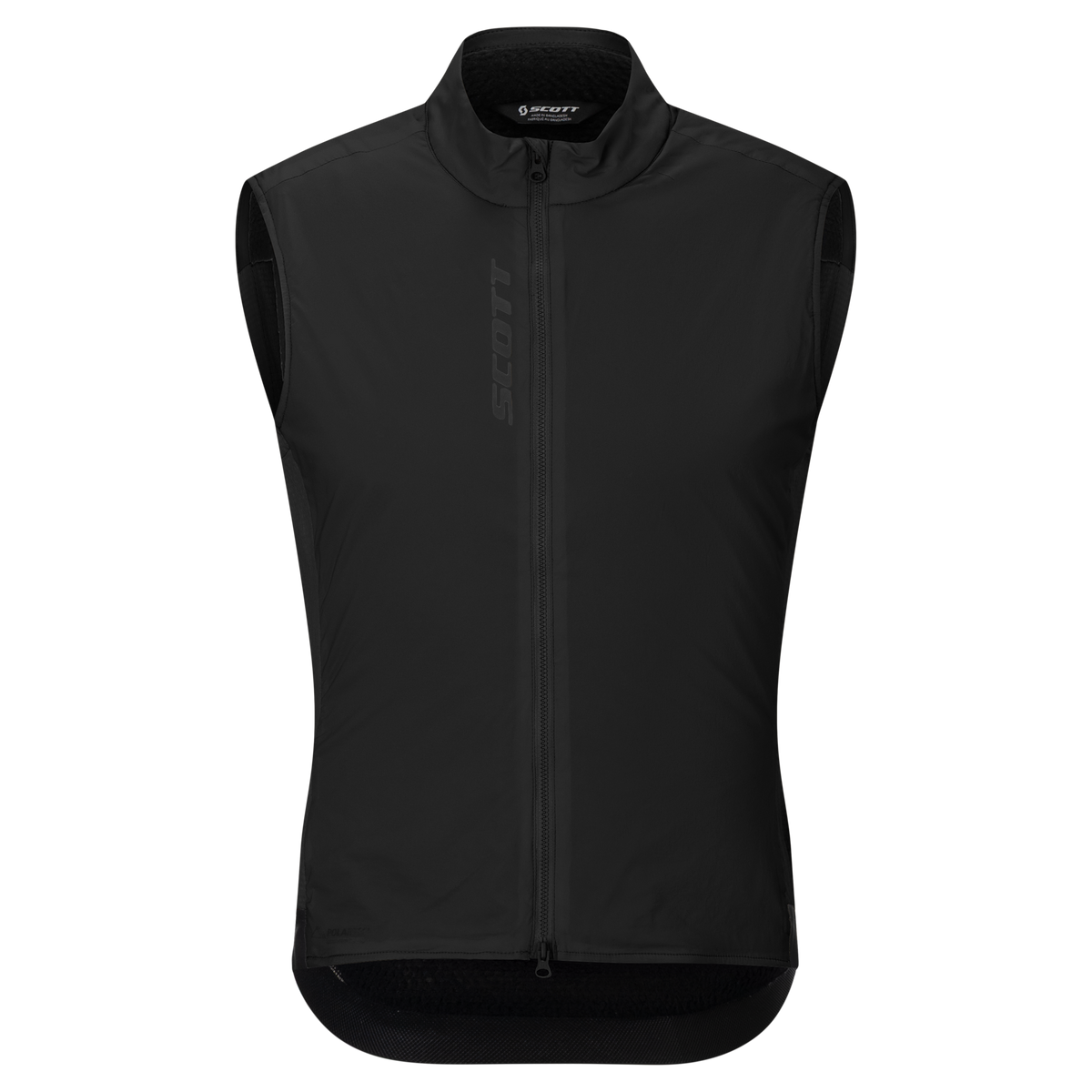 SCOTT Pro Warm Alpha Fahrradweste Herren Black Vorderansicht