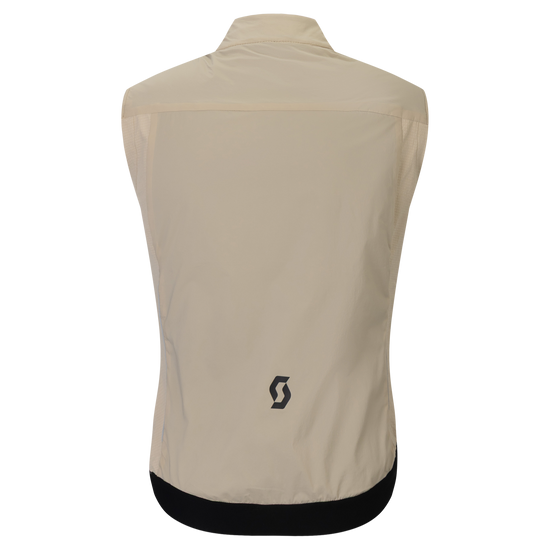 SCOTT Pro Warm Alpha Fahrradweste Herren Portobello Beige Rückansicht