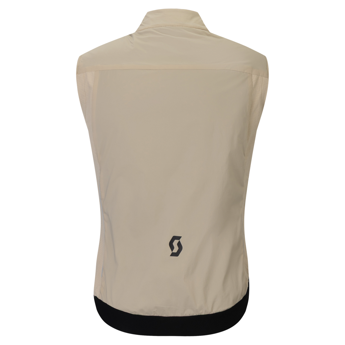 SCOTT Pro Warm Alpha Fahrradweste Herren Portobello Beige Rückansicht