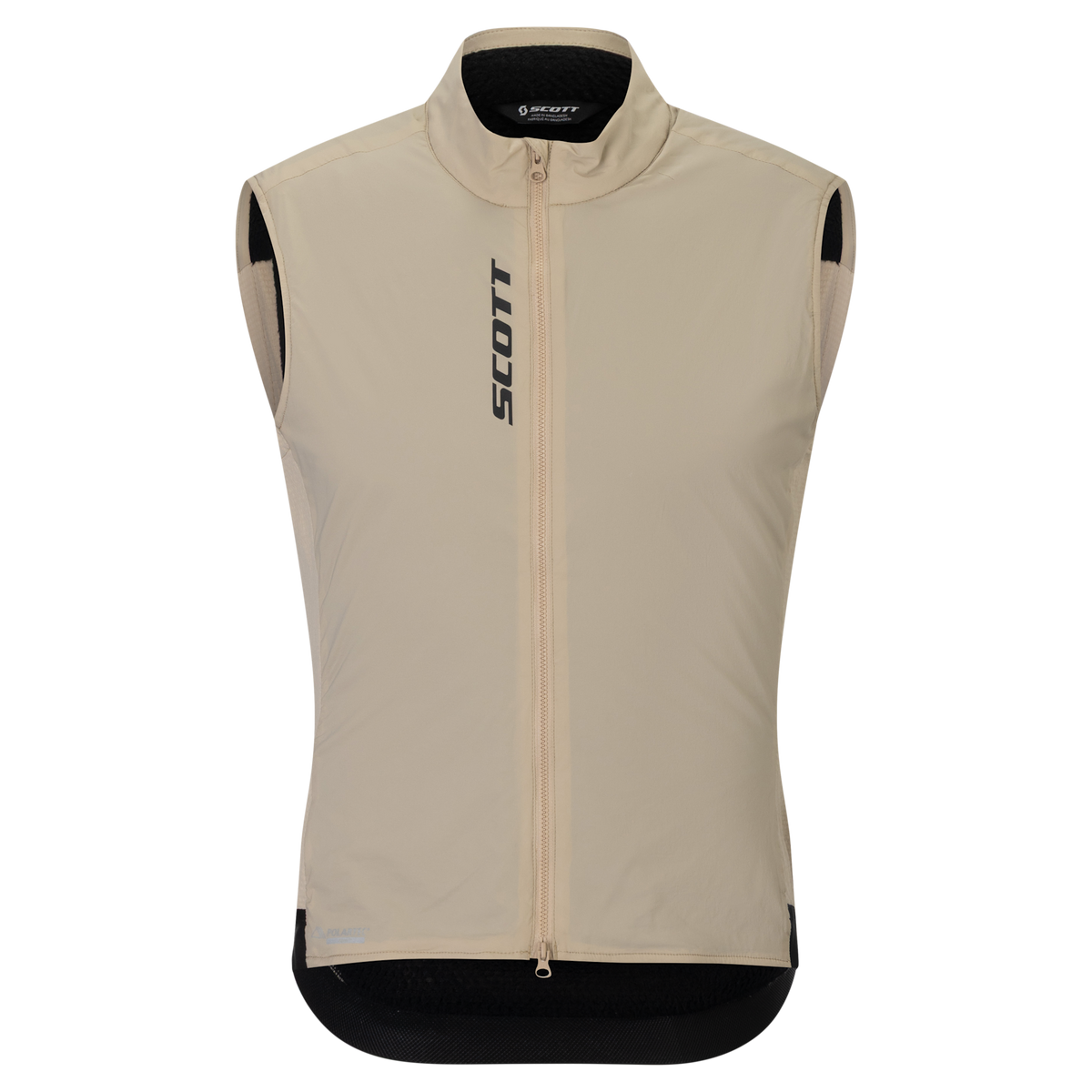 SCOTT Pro Warm Alpha Fahrradweste Herren Portobello Beige Vorderansicht