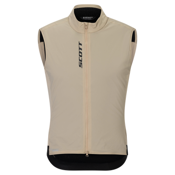 SCOTT Pro Warm Alpha Fahrradweste Herren Portobello Beige Vorderansicht