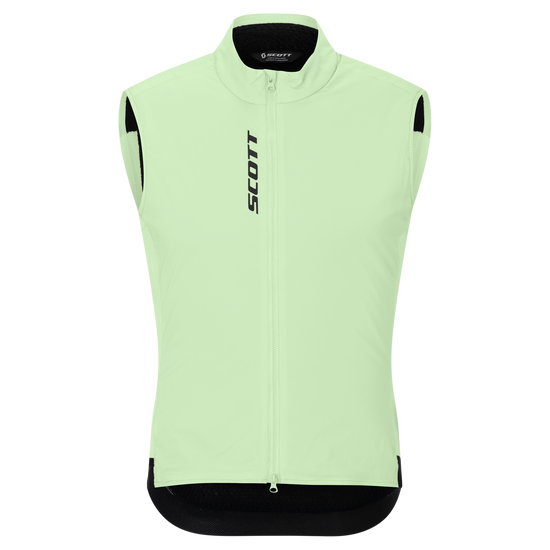 SCOTT Pro Warm Alpha Fahrradweste Herren Vapour Green Vorderansicht