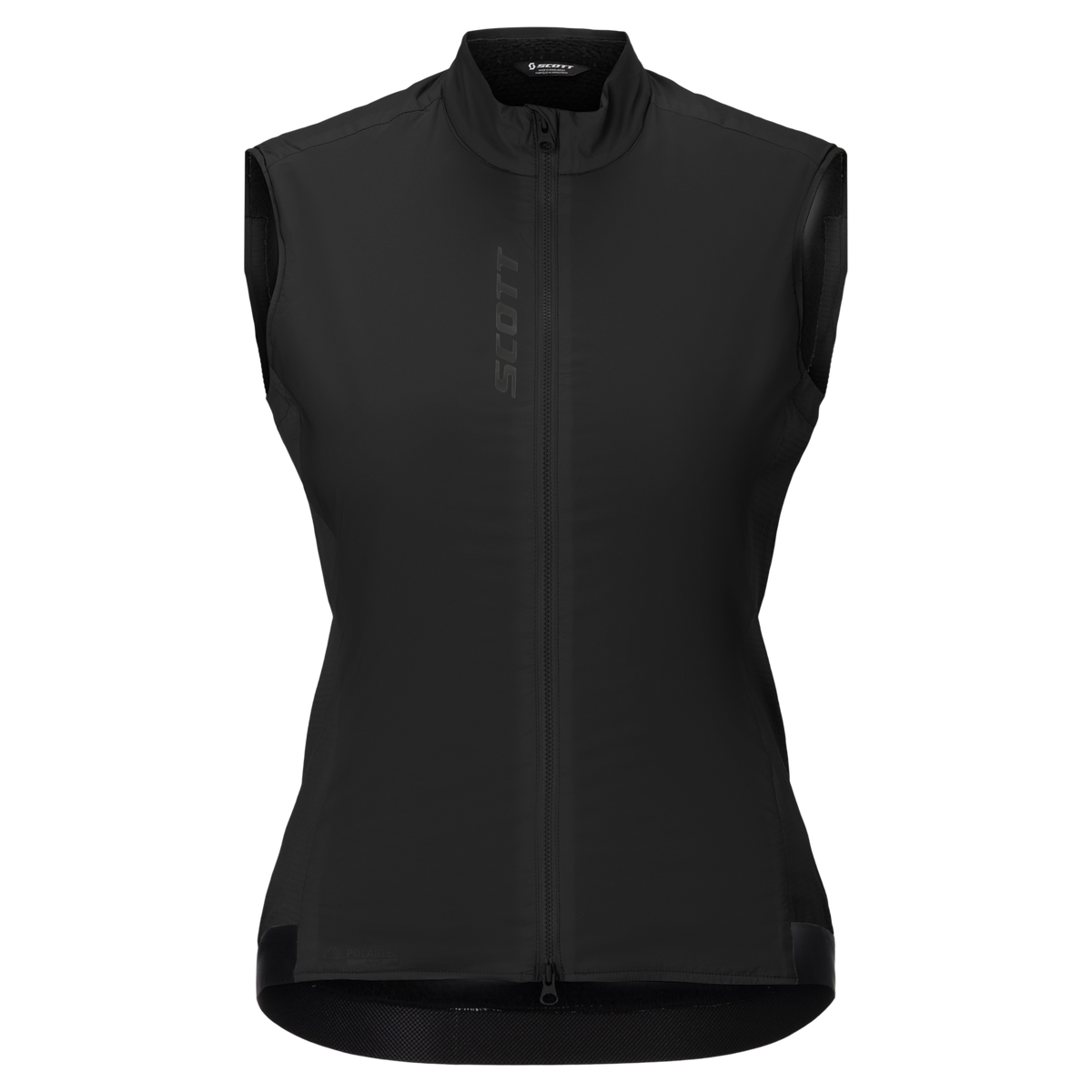 SCOTT Pro Warm Alpha Fahrradweste Damen Black Vorderansicht