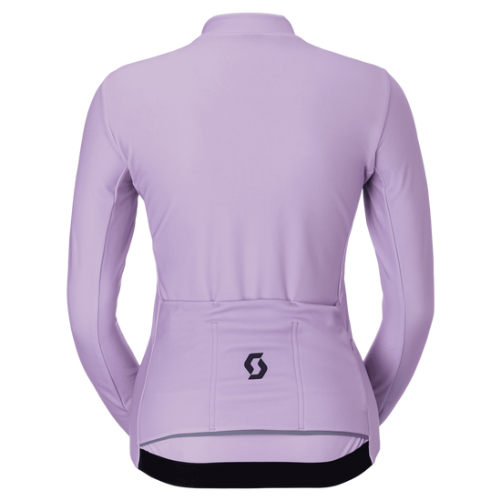 SCOTT Pro Warm Windbreaker Langarm-Radtrikot Damen - Sherbet Purple - Black Rückansicht