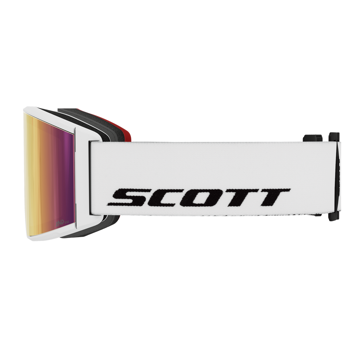 SCOTT React Skibrille – White - AMP Teal Chrome S2 – Ansicht 4