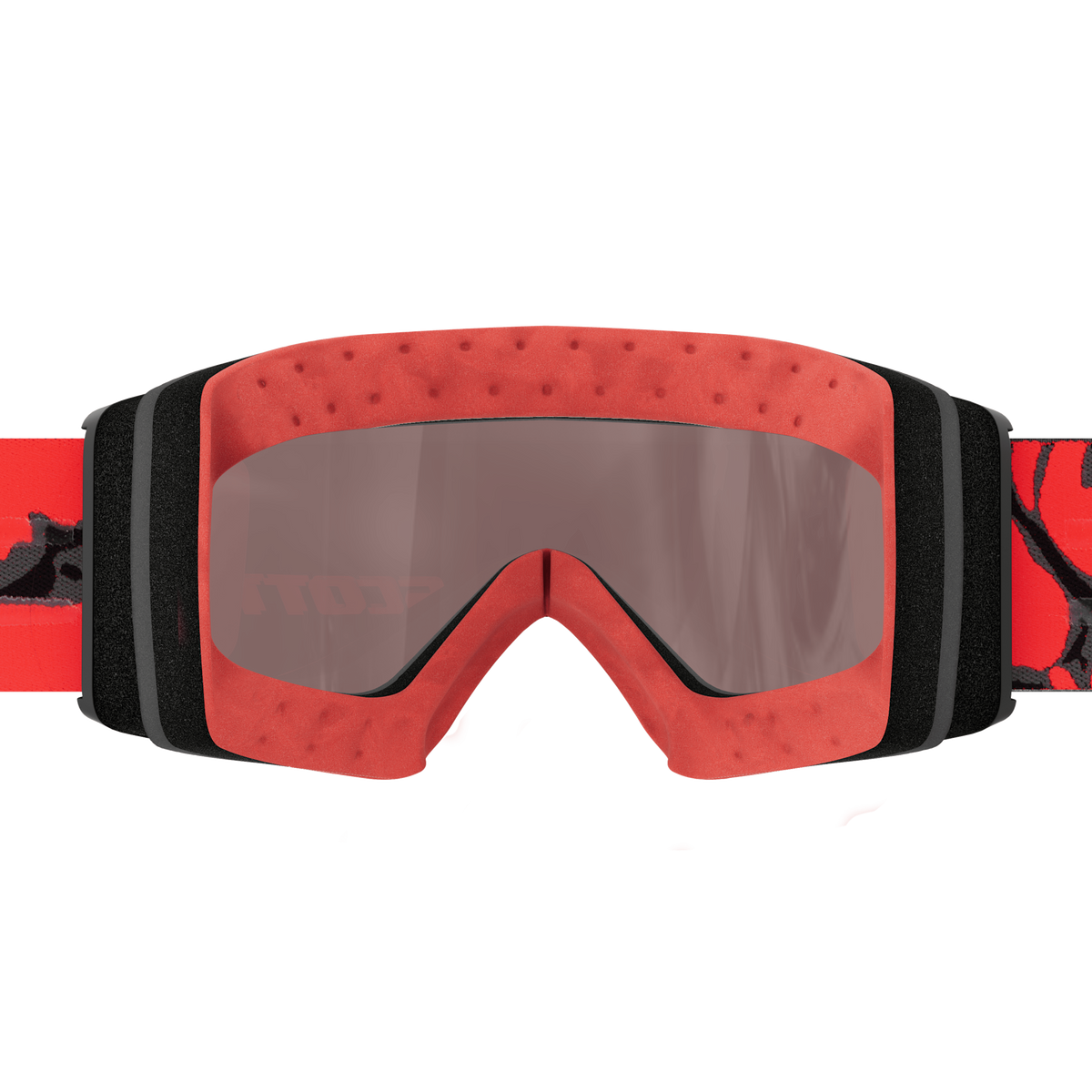 SCOTT React Skibrille – Black - Red - AMP Black Chrome S3 – Ansicht 5