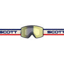Scott REACT GOGGLE - Beige - Blue - Enhancer Yellow Chrome One Size Brillen - PeakStyle